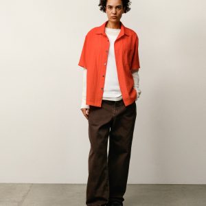 PLEATED TEXTURED SHIRT