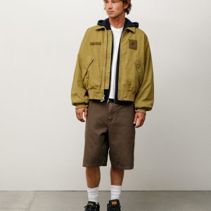 WASHED CANVAS WORK SHORT