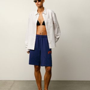 STRIPE JERSEY SHORT