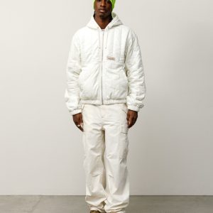 QUILTED CANVAS WORK JACKET
