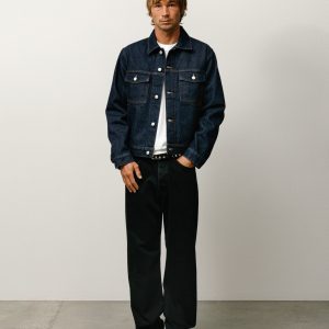 LINED DENIM TRUCKER JACKET