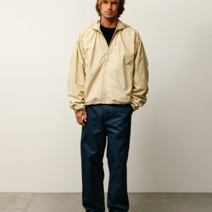 DOUBLE COTTON HOODED JACKET