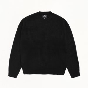 WAFFLE KNIT CASHMERE CREW